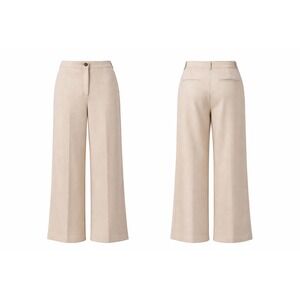 Ann Taylor Kate Womens Size 16 Wide Leg Beige Dress Pants Career Office Stretch